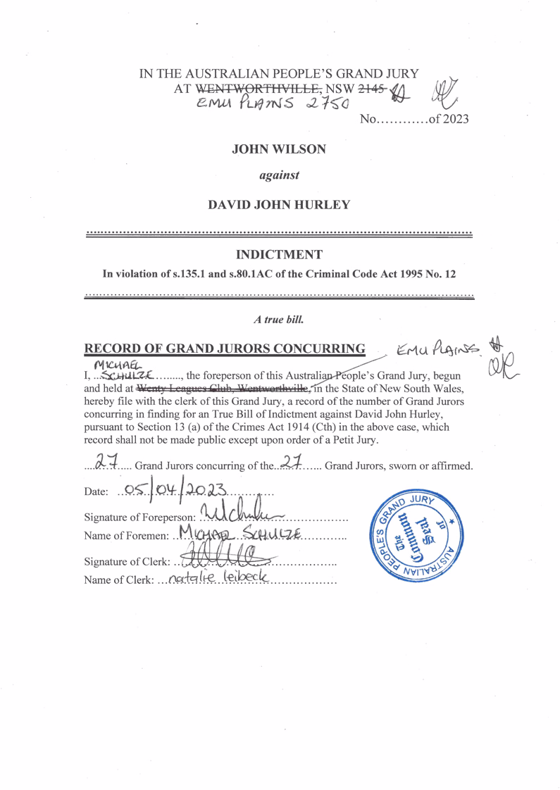 grand-jury indictment