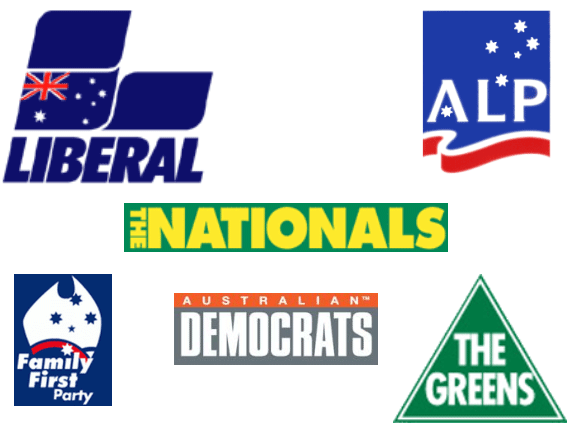 Just a few of the Political Parties vying for our vote